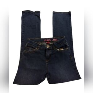 EUC Children's Place Girl's Deep Indigo Jeans Size 10 Bootcut Semi Evasee